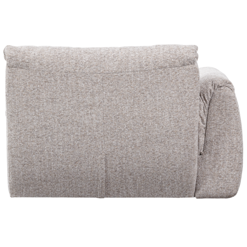 WOOOD-collectie Baggy 1-Zits Met Arm Links Geweven Stof Naturel Melange