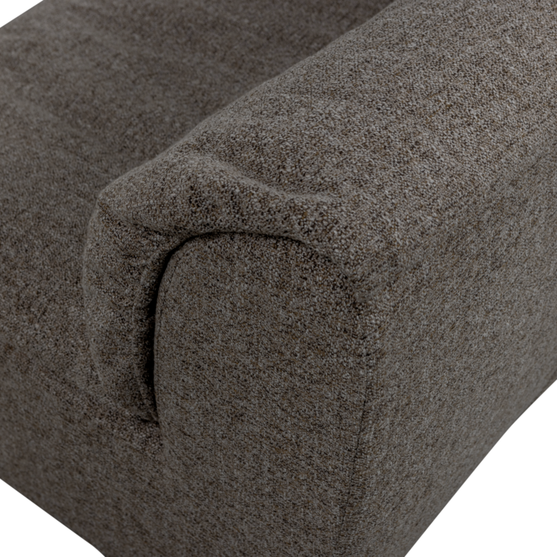 WOOOD-collectie Baggy 1-Zits Geweven Stof Warmgrijs Melange