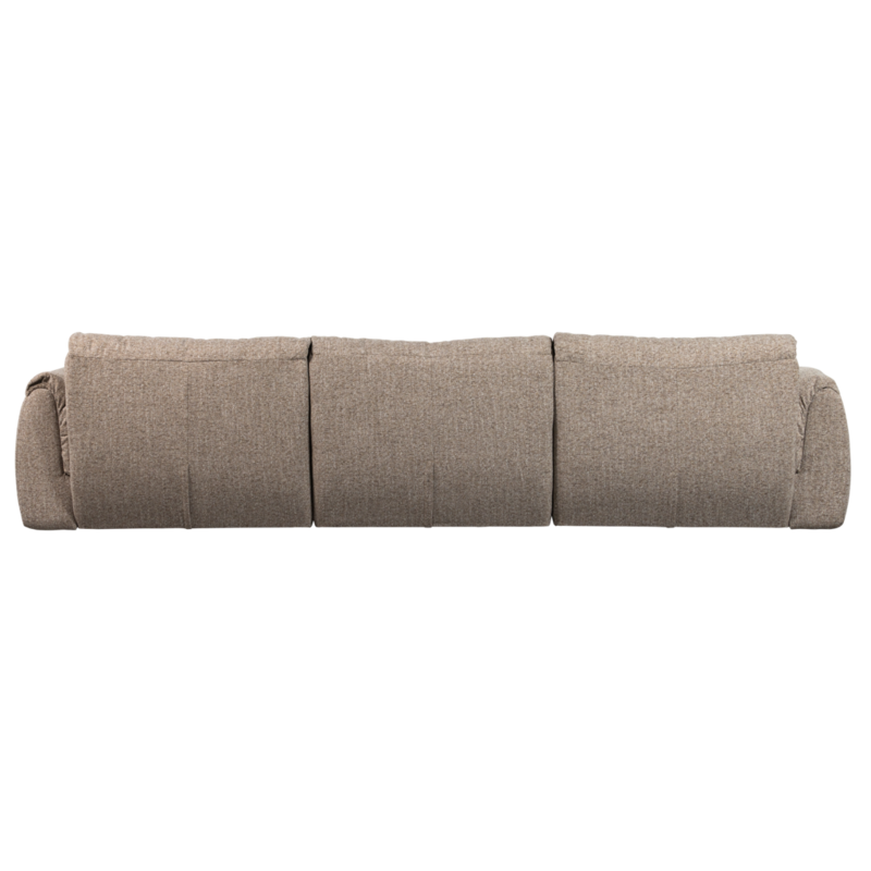 WOOOD-collectie Baggy 3-Zits Bank Geweven Stof Bruin Melange