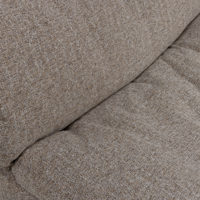 WOOOD-collectie Baggy 3-Zits Bank Geweven Stof Bruin Melange