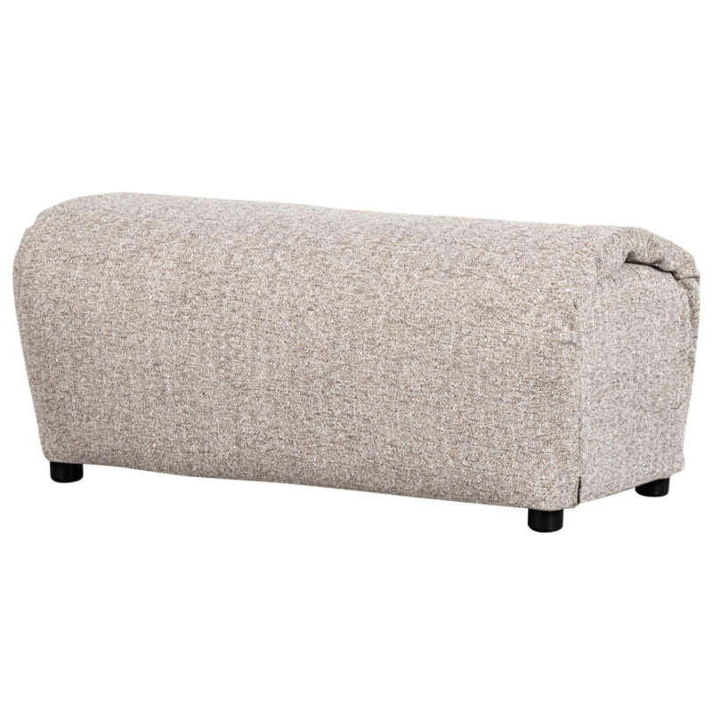 WOOOD-collectie Baggy Hocker Geweven Stof Naturel Melange