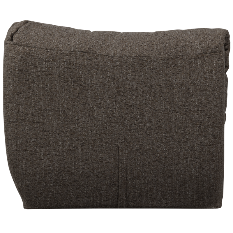 WOOOD-collectie Baggy Hoekelement Geweven Stof Warmgrijs Melange