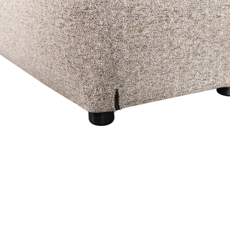 WOOOD-collectie Baggy Hocker Geweven Stof Naturel Melange