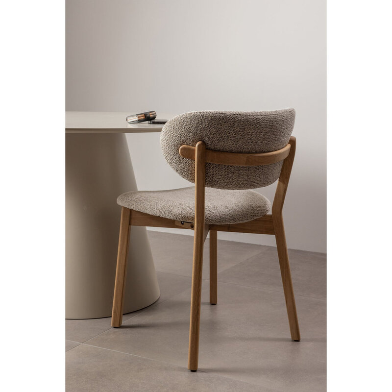 WOOOD-collectie Udar Eetkamerstoel Met Houten Frame Naturel