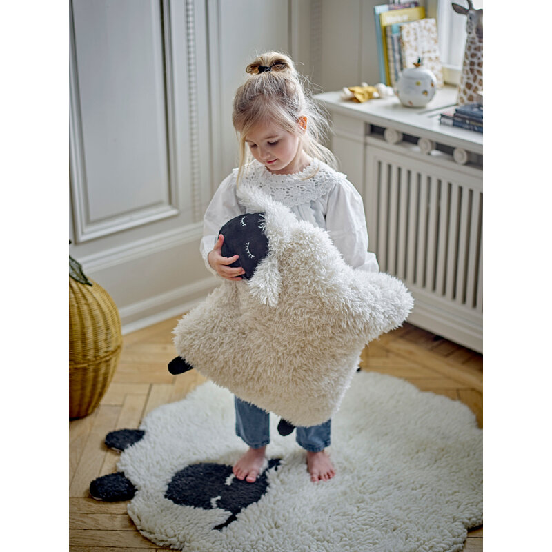 Bloomingville-collectie Dolly Vloerkleed Wit Wol
