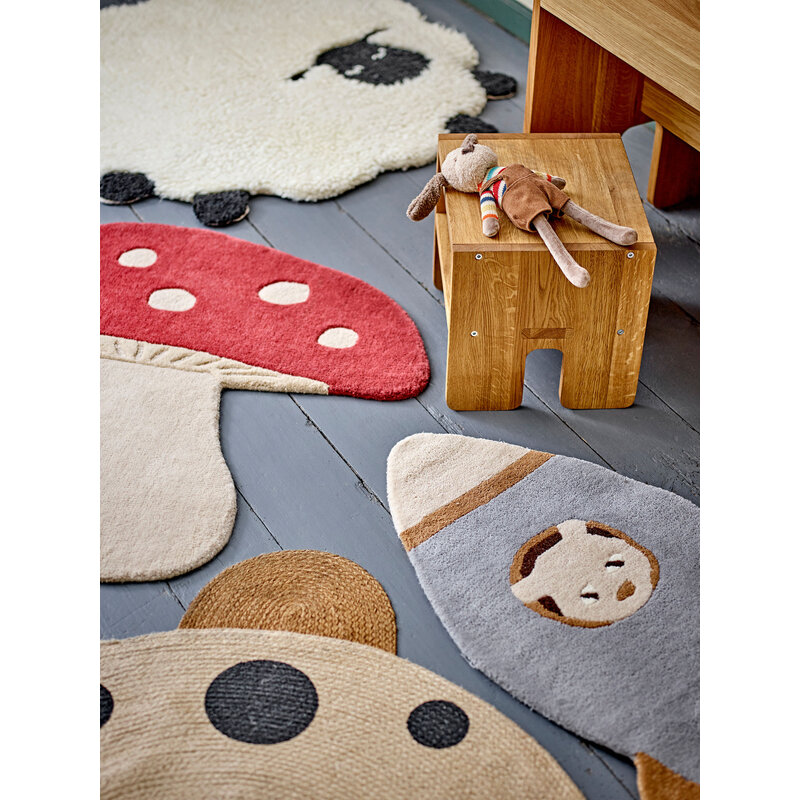 Bloomingville-collectie Dolly Vloerkleed Wit Wol