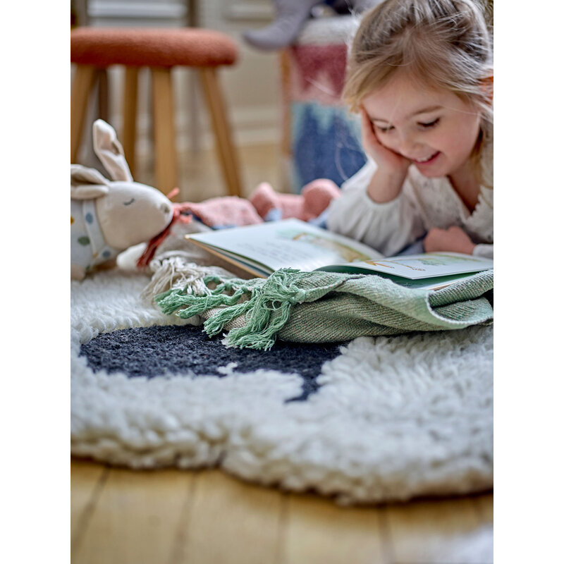 Bloomingville-collectie Dolly Vloerkleed Wit Wol