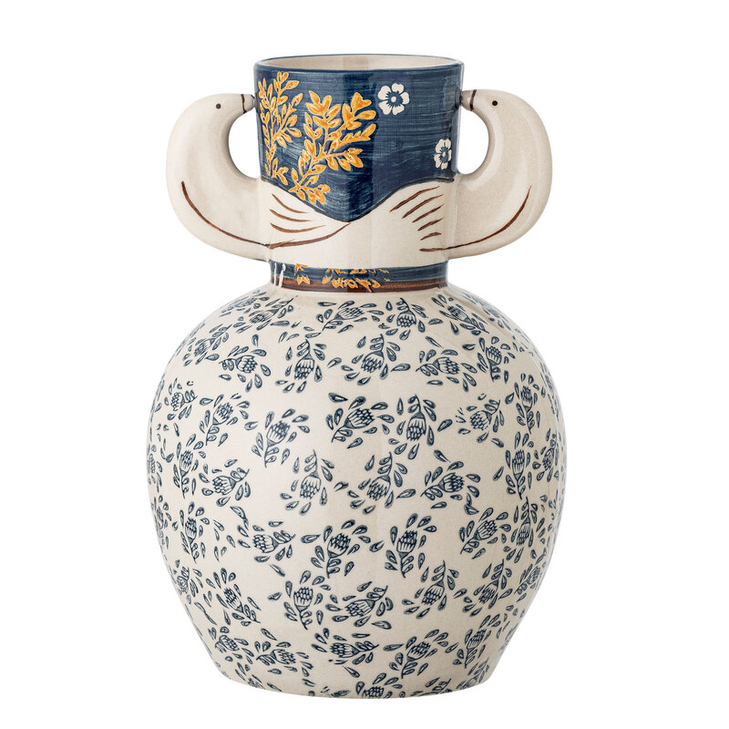 Bloomingville-collectie Hezha Vase, Blue, Stoneware