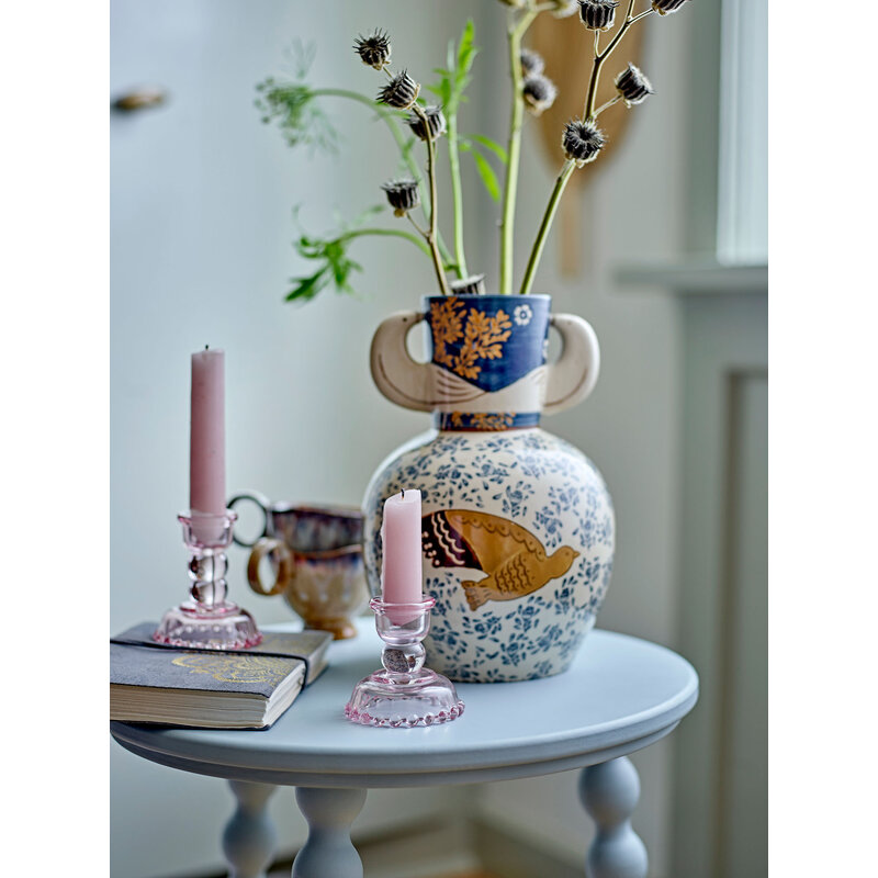 Bloomingville-collectie Hezha Vaas Blauw aardewerk