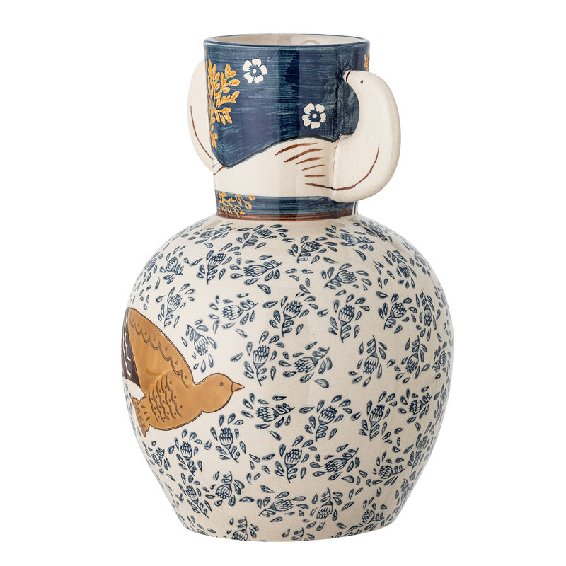 Bloomingville-collectie Hezha Vase, Blue, Stoneware
