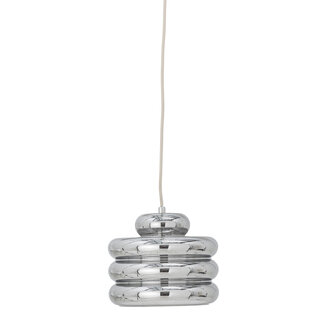 Bloomingville Spike hanglamp zilver glas