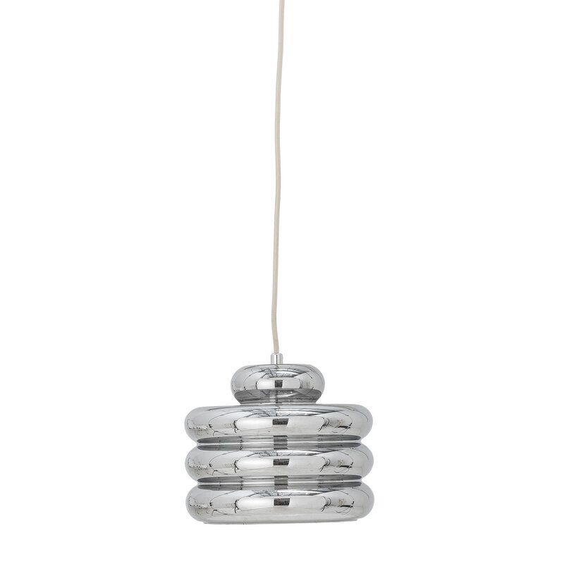 Bloomingville-collectie Spike hanglamp zilver glas