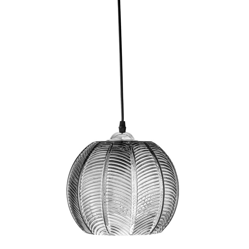 Bloomingville-collectie Adar hanglamp grijs glas