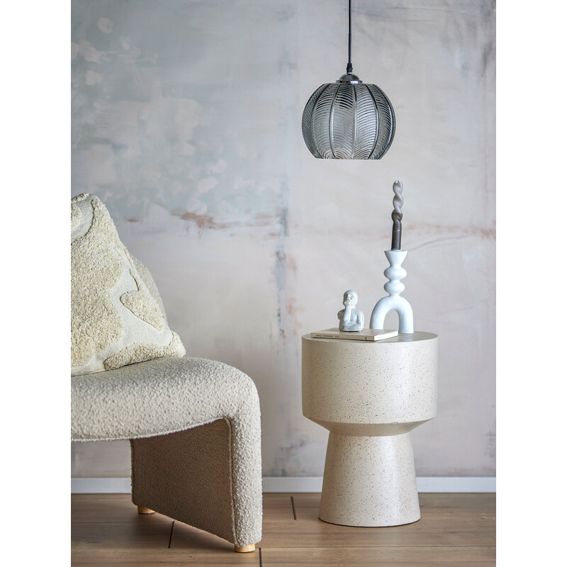 Bloomingville-collectie Adar Pendant Lamp, Grey, Glass