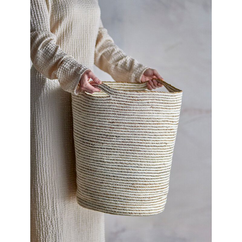 Bloomingville-collectie Selena mand wit jute