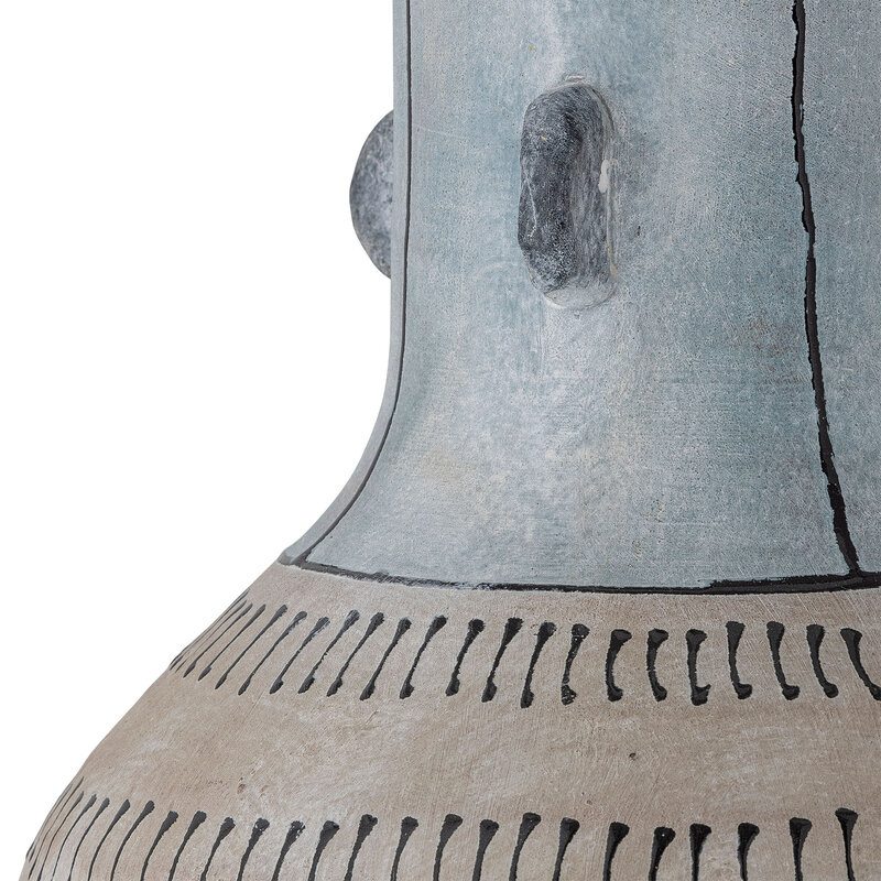 Bloomingville-collectie Gadiela staande lamp blauw aardewerk