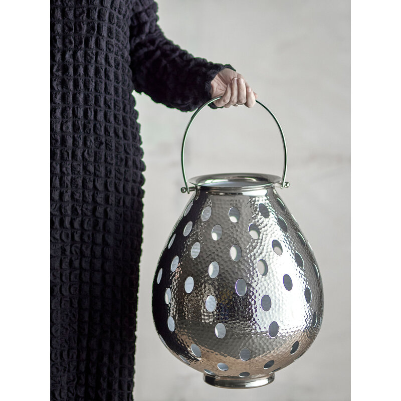 Bloomingville-collectie Maika Lantern, Silver, Aluminum