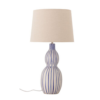 Bloomingville Gavisa tafellamp blauw aardewerk