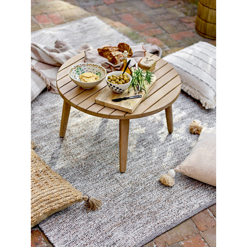 Bloomingville-collectie Peretti vloerkleed grijs polyester