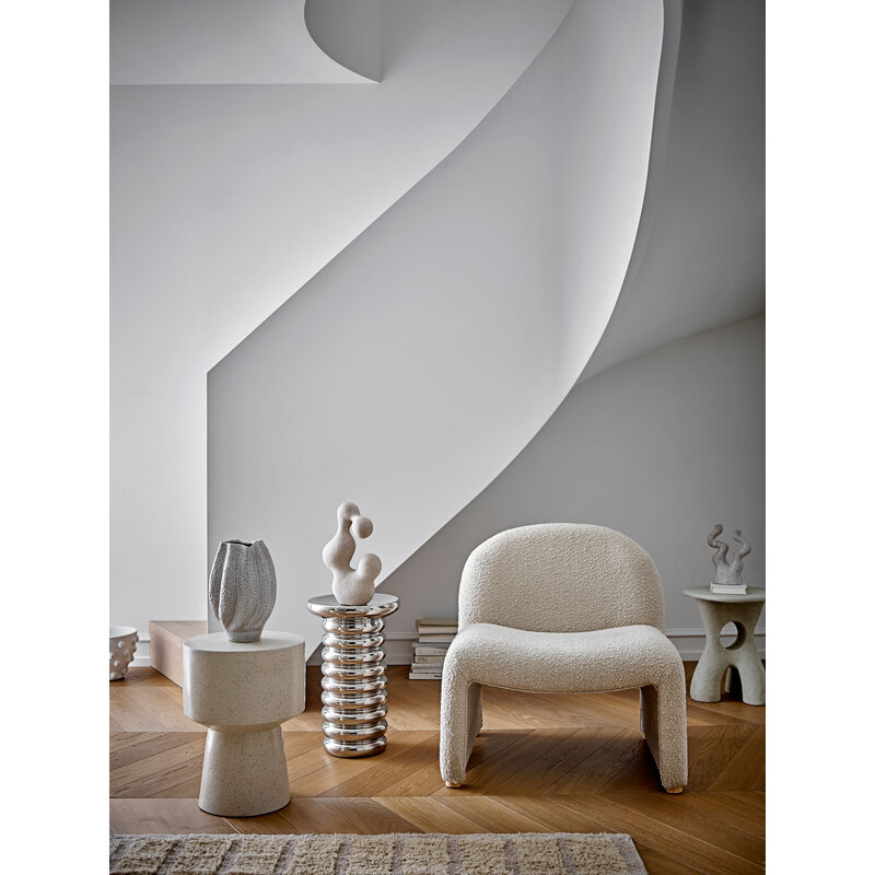 Bloomingville-collectie Cove vaas wit aardewerk