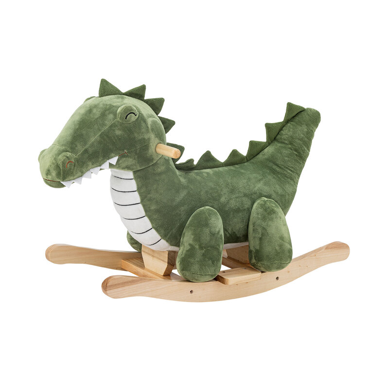 Arnie Schommelstoel Krokodil Groen Polyester