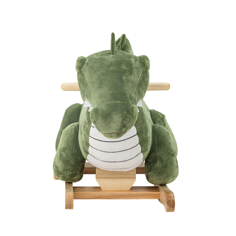 Arnie Schommelstoel Krokodil Groen Polyester