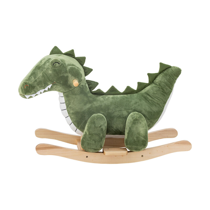 Arnie Schommelstoel Krokodil Groen Polyester