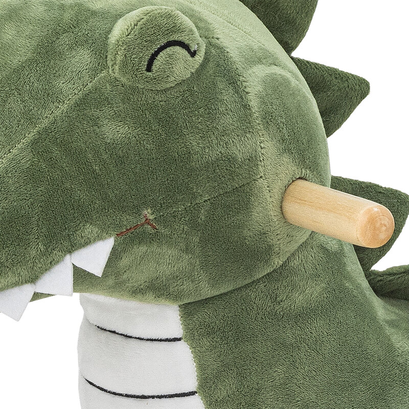 Arnie Schommelstoel Krokodil Groen Polyester