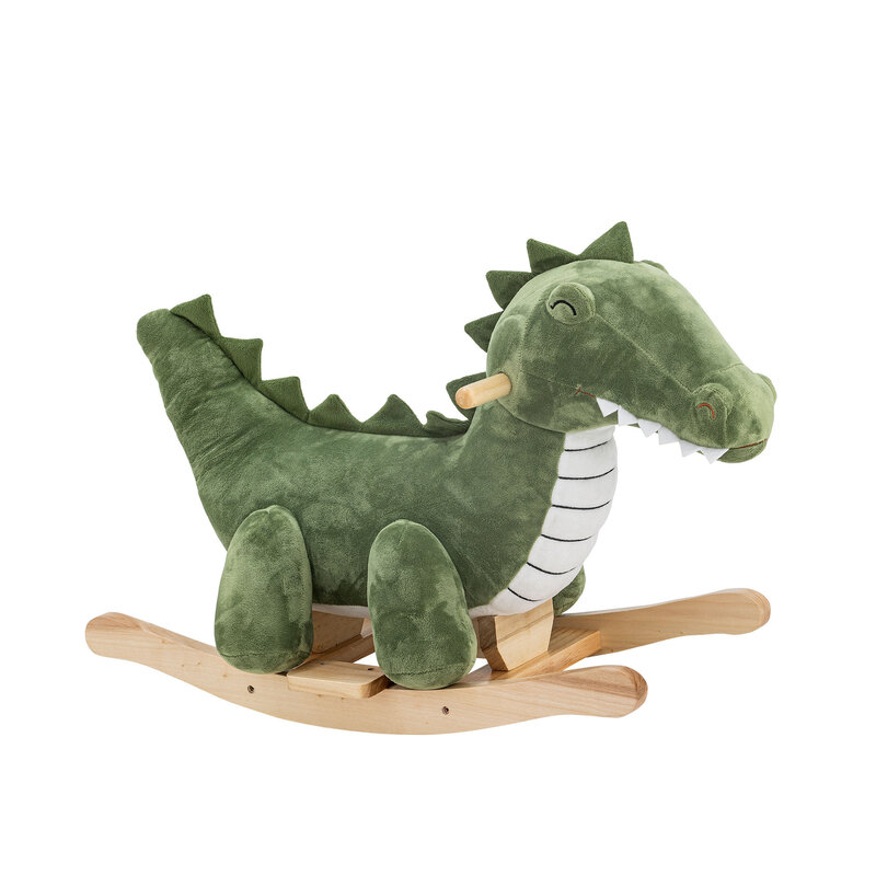 Arnie Schommelstoel Krokodil Groen Polyester