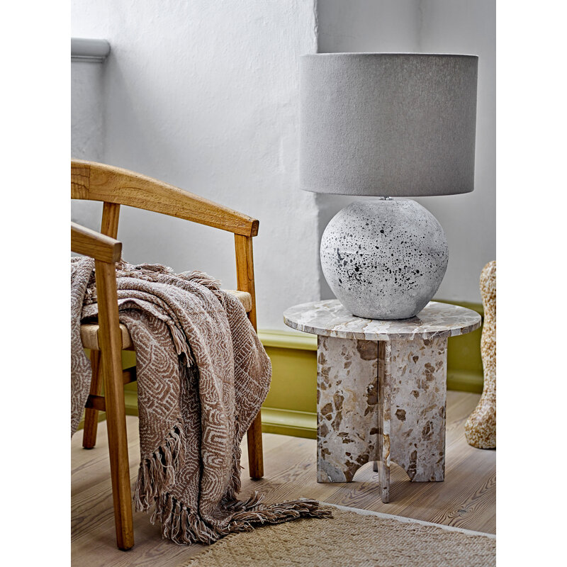 Bloomingville-collectie Isedora Tafellamp naturel aardewerk