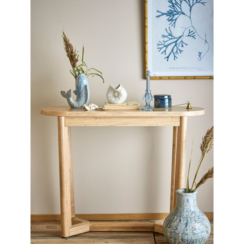 Bloomingville-collectie Serrone Console Table, Nature, Rubberwood