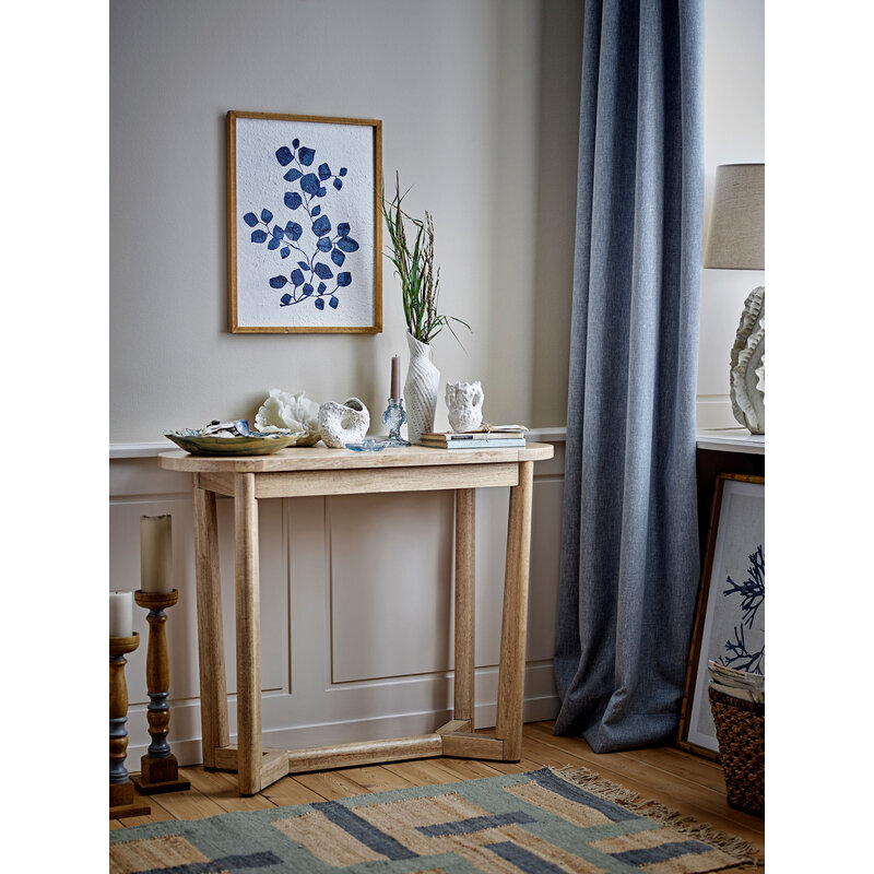 Bloomingville-collectie Serrone Console Table, Nature, Rubberwood