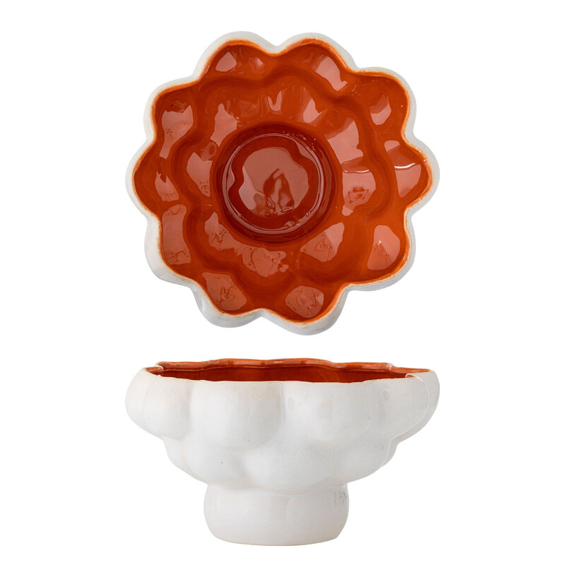 Bloomingville-collectie Valkyrie Bowl, White, Stoneware