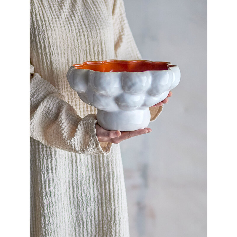 Bloomingville-collectie Valkyrie Bowl, White, Stoneware