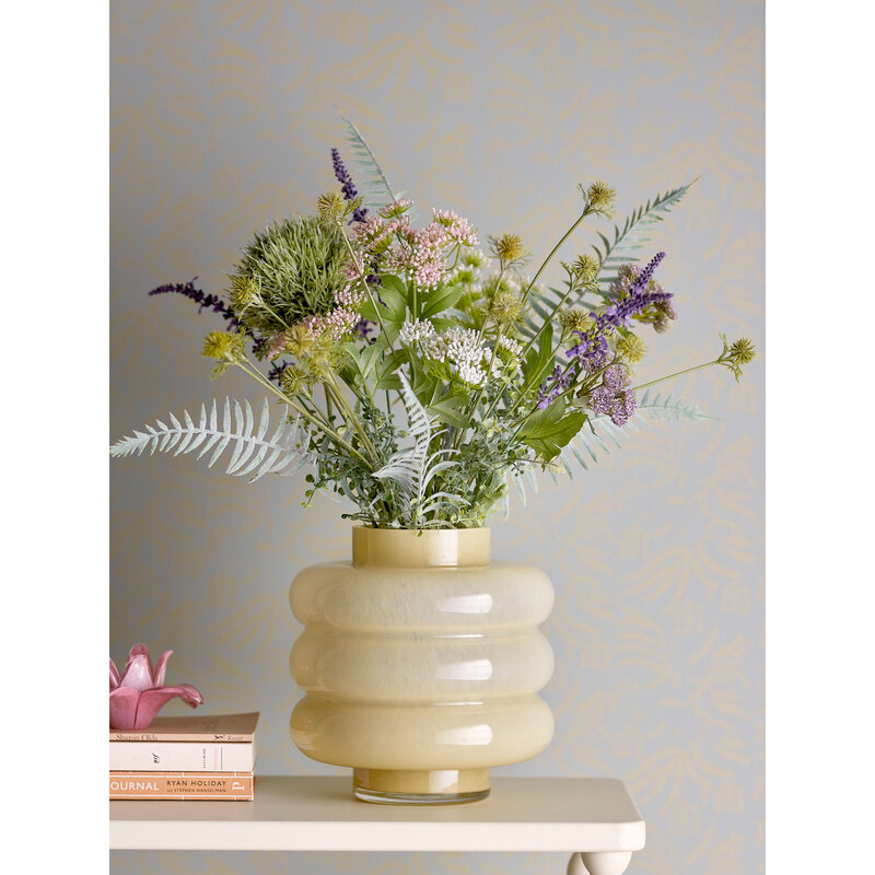 Bloomingville-collectie Sahara Vaas Geel Glas