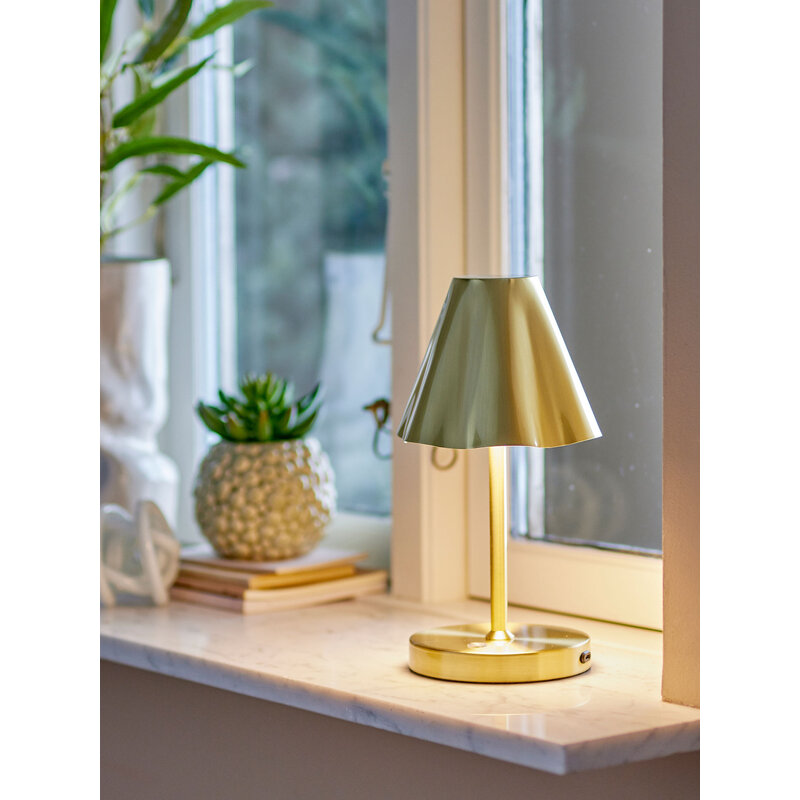 Lianna Draagbare Lamp Oplaadbaar Messing Metaal