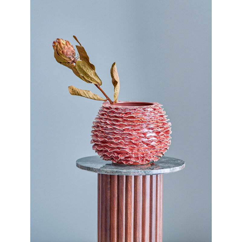 Bloomingville-collectie Morwen Vase, Rose, Stoneware