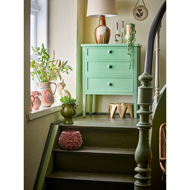 Bloomingville-collectie Morwen Vase, Rose, Stoneware