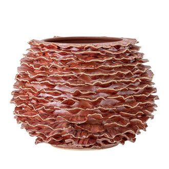 Bloomingville Morwen Vase, Rose, Stoneware