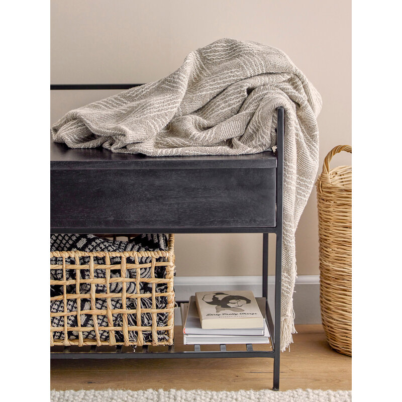 Bloomingville-collectie Abelone bank zwart FSC® 100%® mango