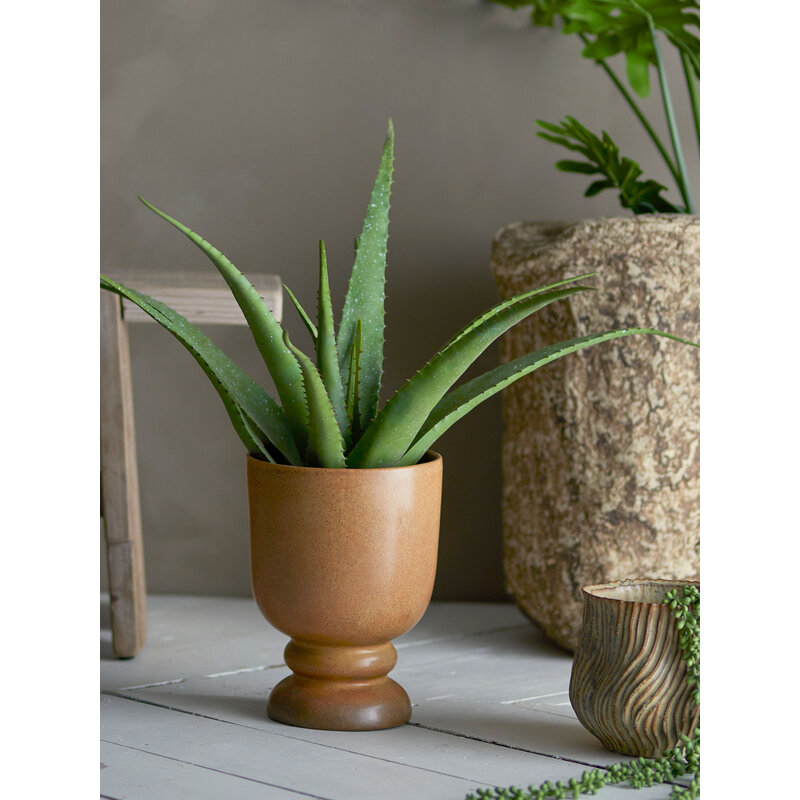 Bloomingville-collectie Aloë plant groen kunstbloemen