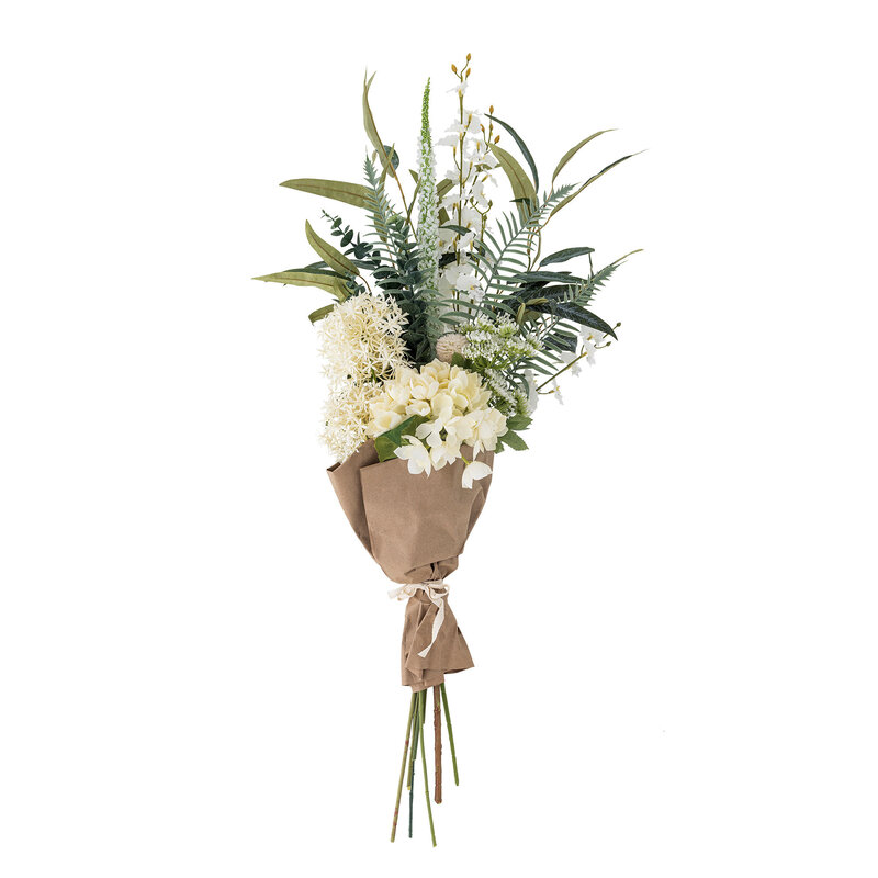 Bloomingville-collectie Symphonie Bouquet, White, Artificial Flowers