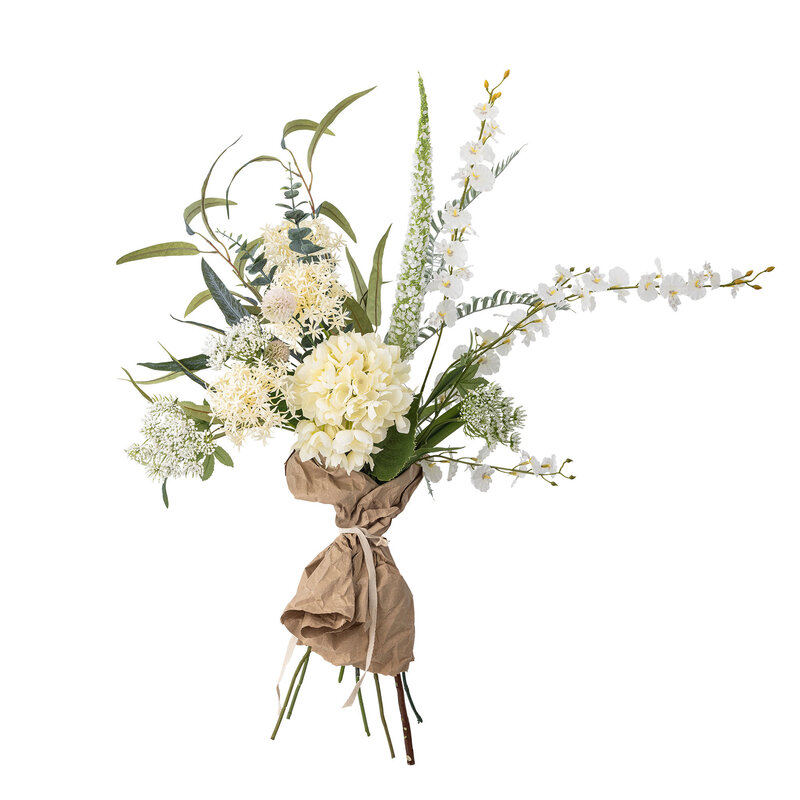 Bloomingville-collectie Symphonie Bouquet, White, Artificial Flowers