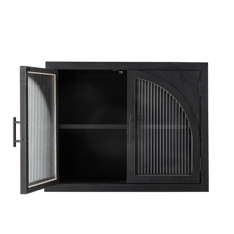 Bloomingville-collectie Lario kast zwart grenen