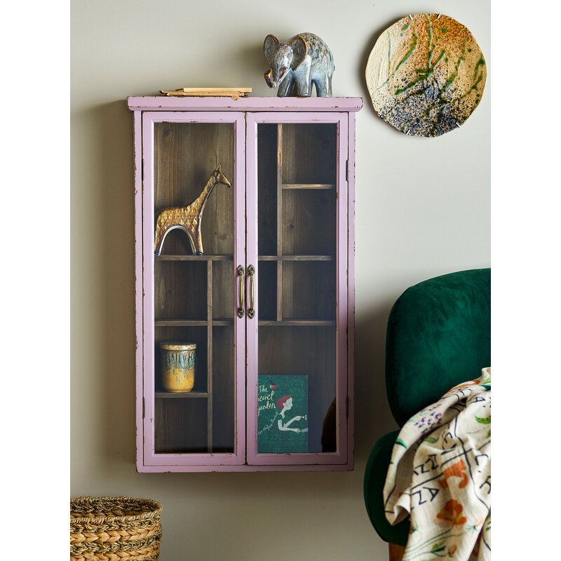 Bloomingville-collectie Hazem kast roze dennenhout