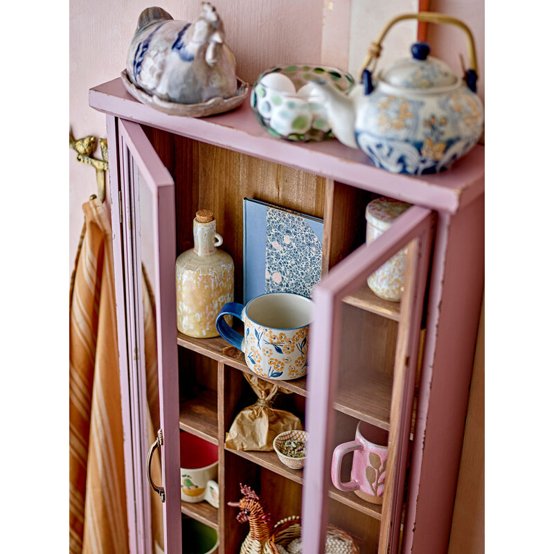 Bloomingville-collectie Hazem kast roze dennenhout