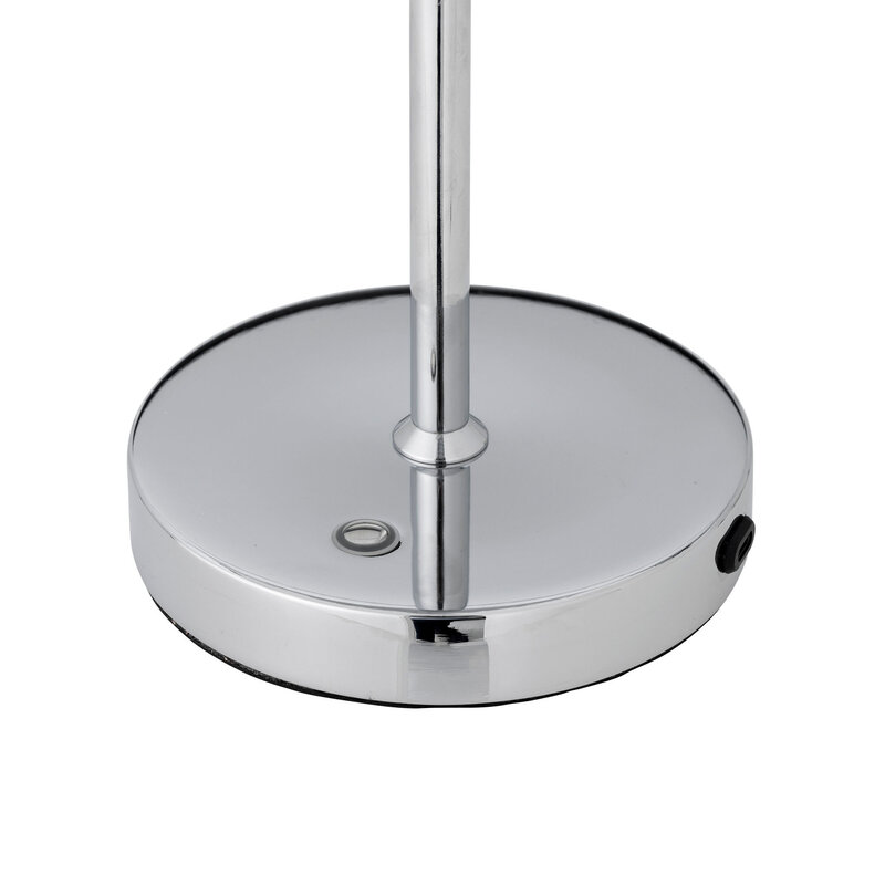 Bloomingville-collectie Lianna draagbare lamp oplaadbaar zilver metaal