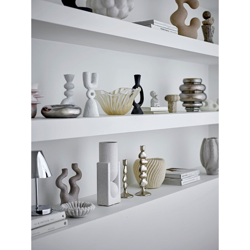 Bloomingville-collectie Lianna Portable Lampe, Rechargeable, Silver, Metal