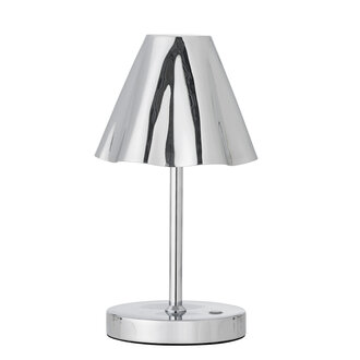 Bloomingville Lianna draagbare lamp oplaadbaar zilver metaal
