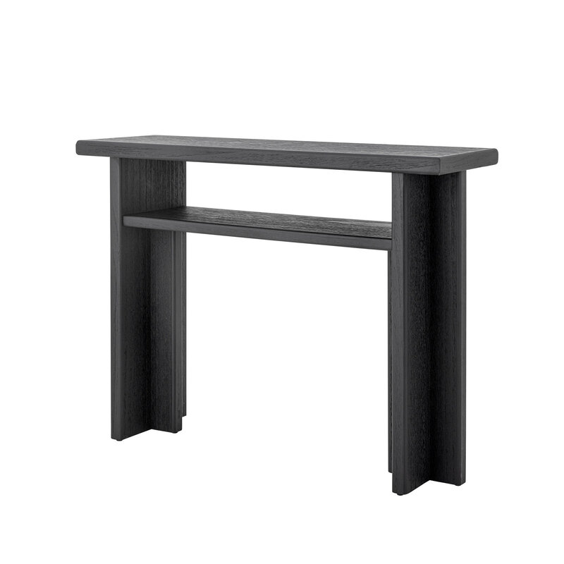 Bloomingville-collectie Cupa consoletafel zwart vurenhout